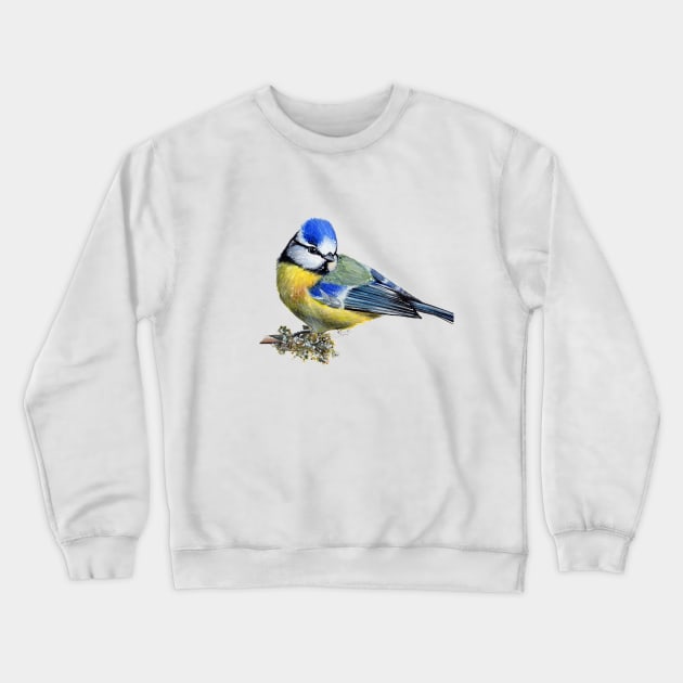 Bluetit Crewneck Sweatshirt by paintthemoment